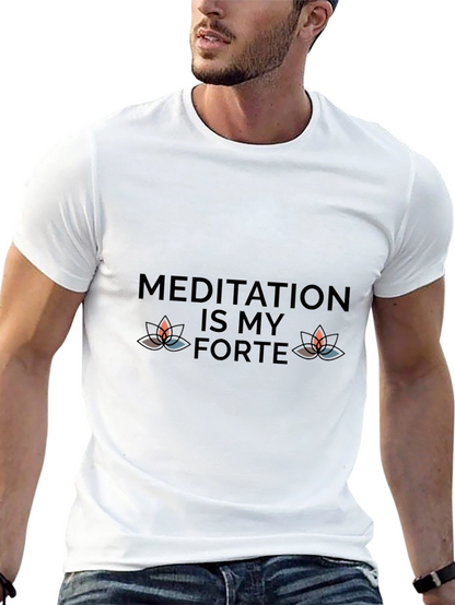 Meditation Is My Forte Black Tee