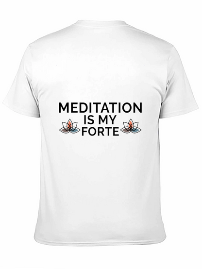Meditation Is My Forte Black Tee
