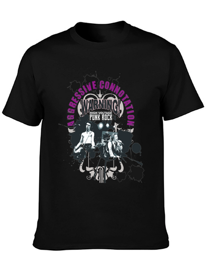 Aggressive Connotation Punk Rock Graphic Tee