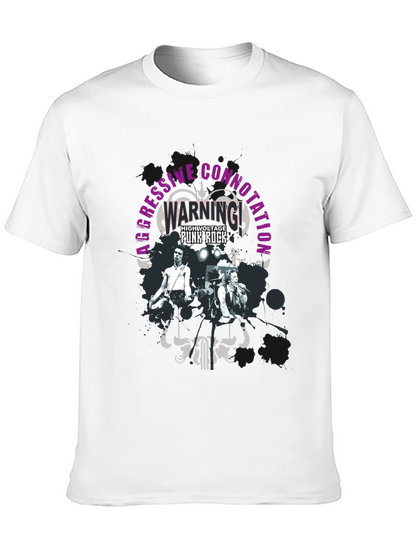 Aggressive Connotation Punk Rock Graphic Tee