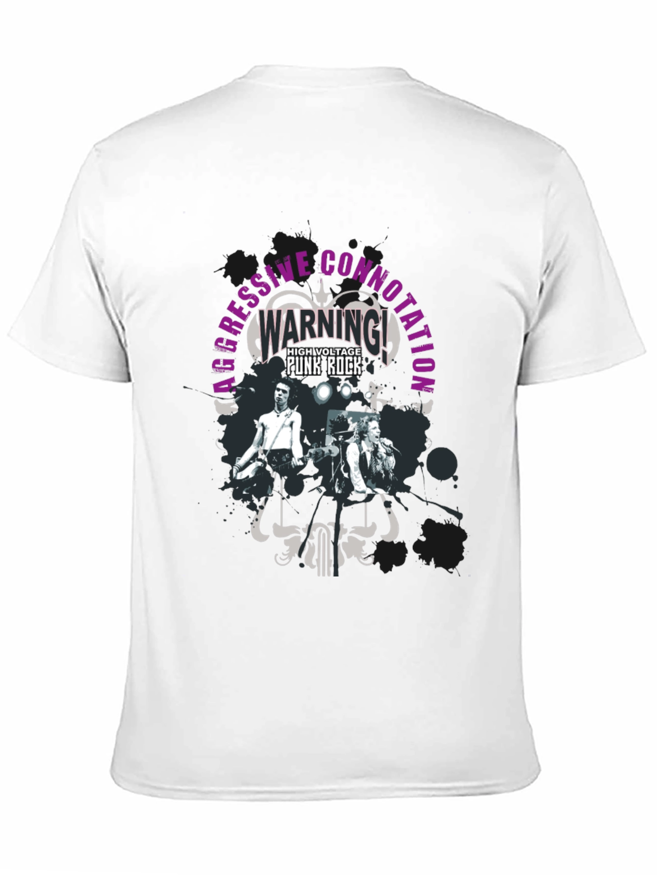 Aggressive Connotation Punk Rock Graphic Tee