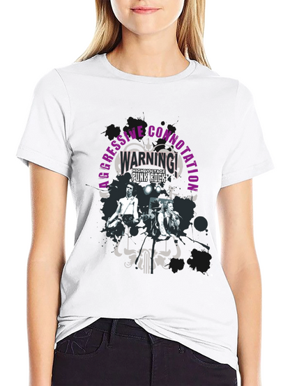 Aggressive Connotation Punk Rock Graphic Tee