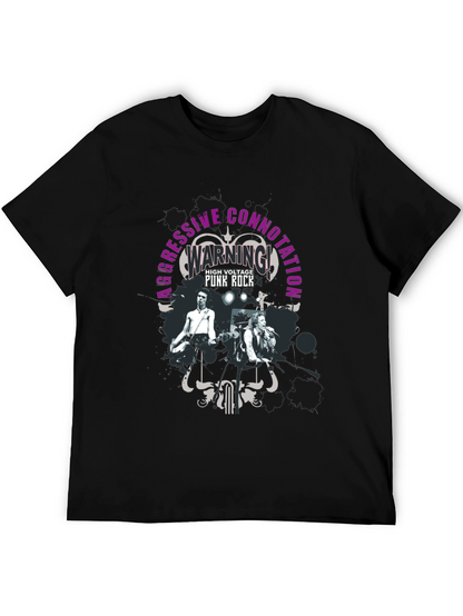 Aggressive Connotation Punk Rock Graphic Tee