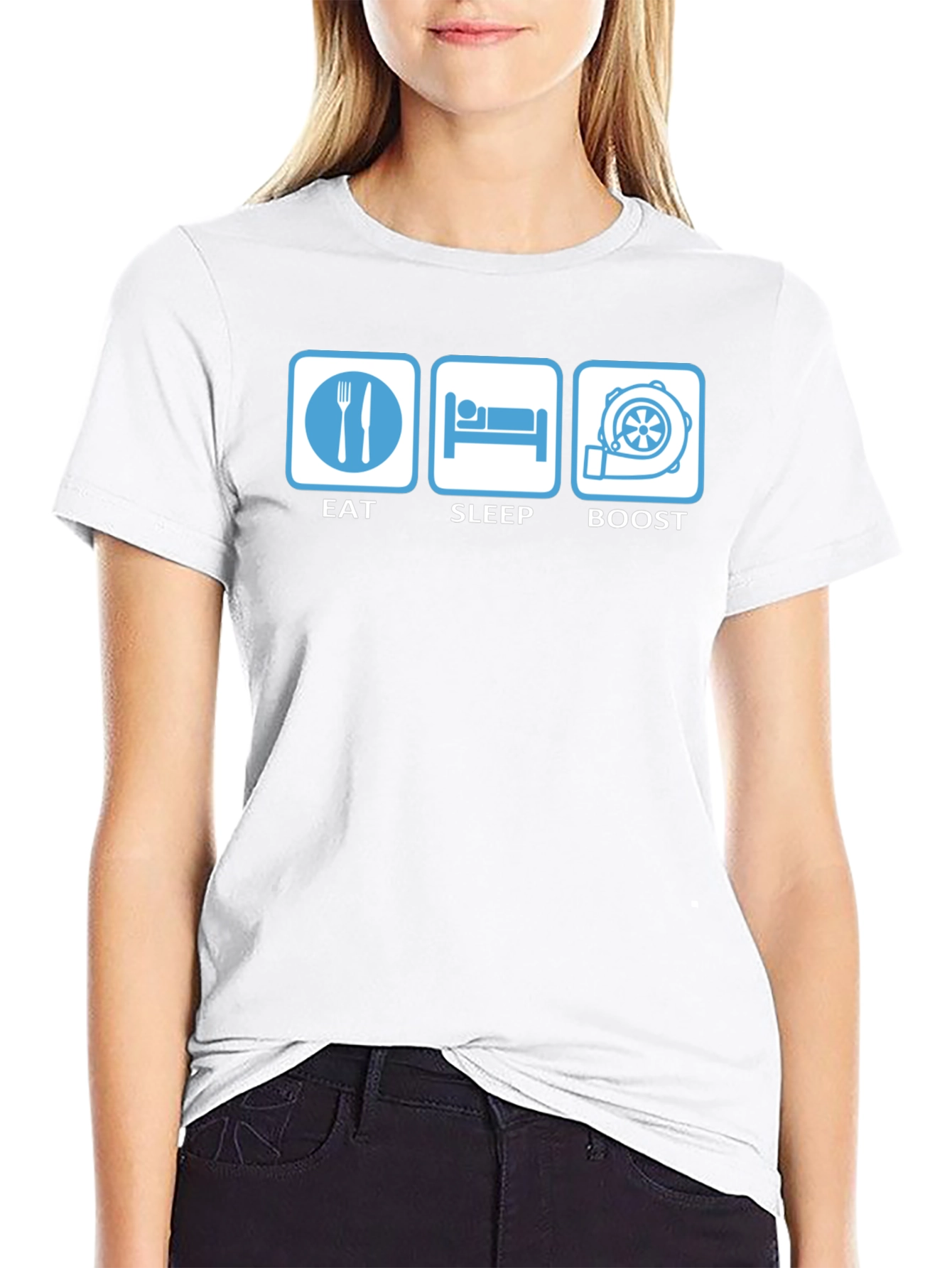 Eat Sleep Boost T-Shirt - Car Enthusiast Apparel