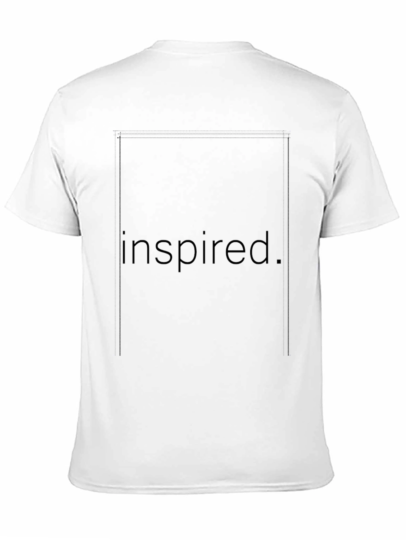 Inspired Graphic Tee - Black Cotton Blend Casual T-Shirt