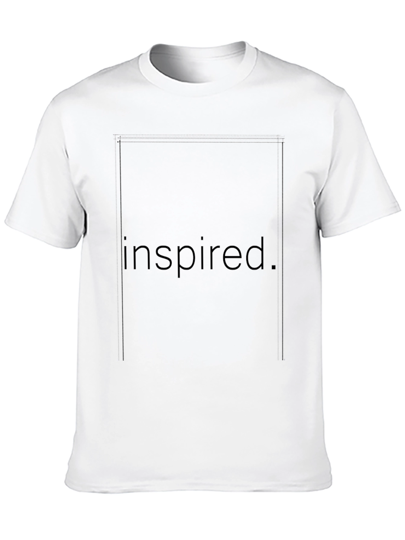 Inspired Graphic Tee - Black Cotton Blend Casual T-Shirt