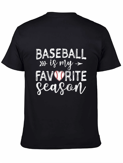 Baseball Is My Favorite Season Graphic Tee