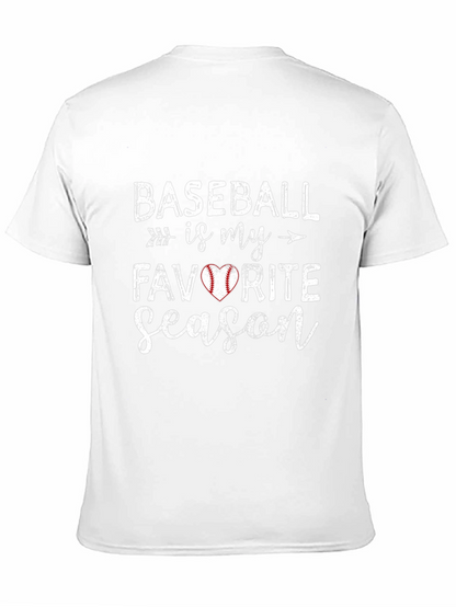 Baseball Is My Favorite Season Graphic Tee