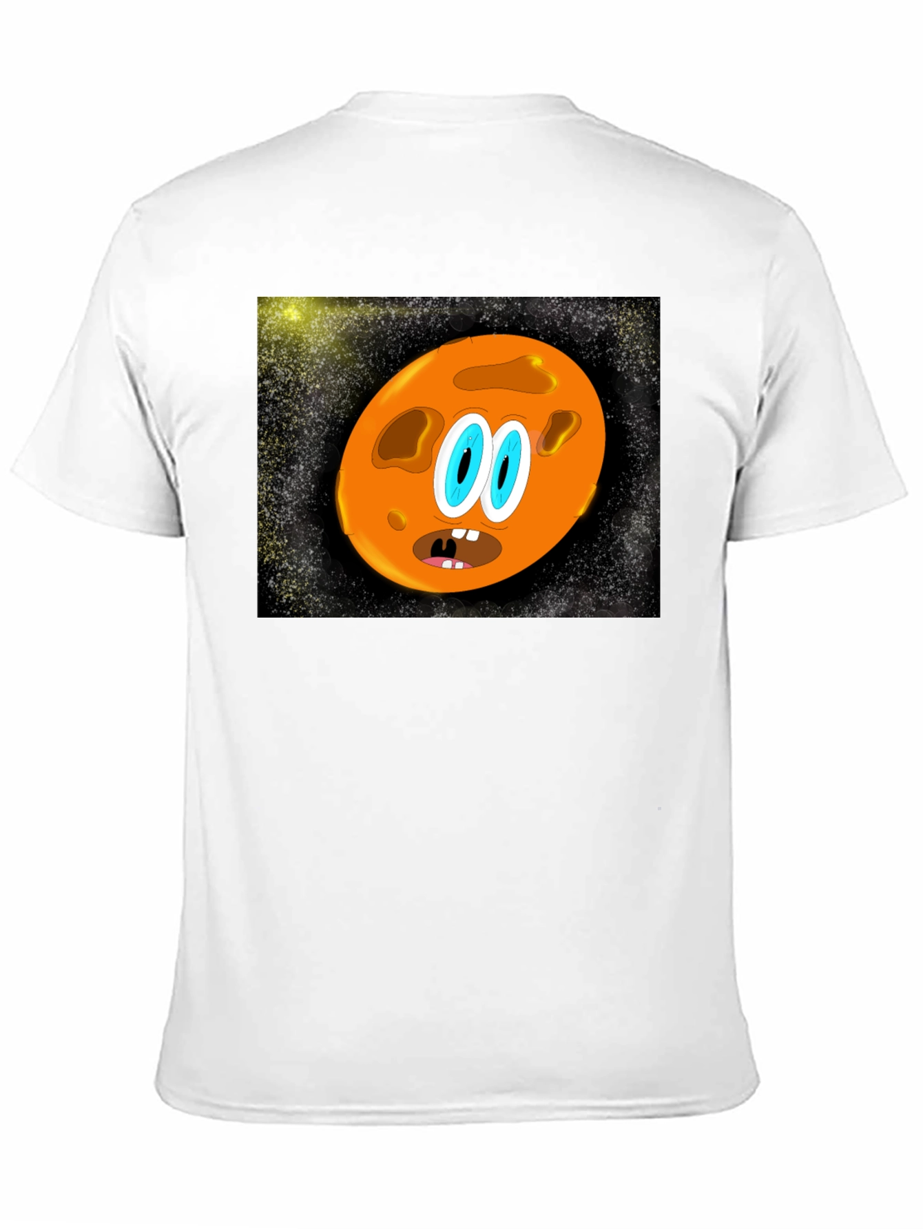 Cartoon Planet Graphic T-Shirt - Black