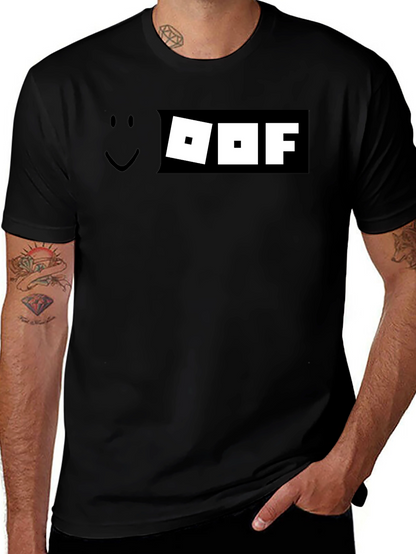 Roblox Oof T-Shirt - Black Graphic Tee Gamer Style