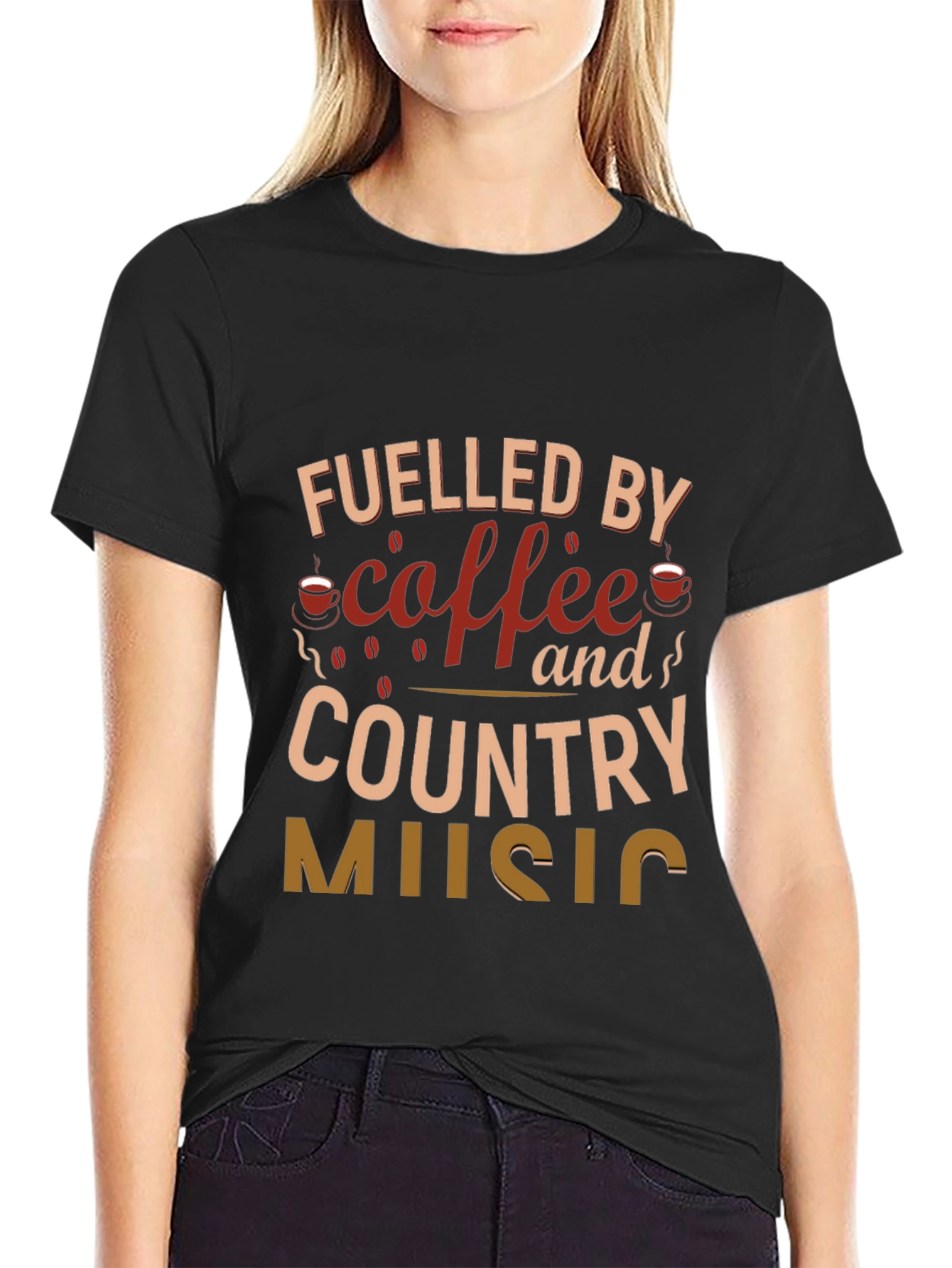Coffee & Country Music Graphic Tee
