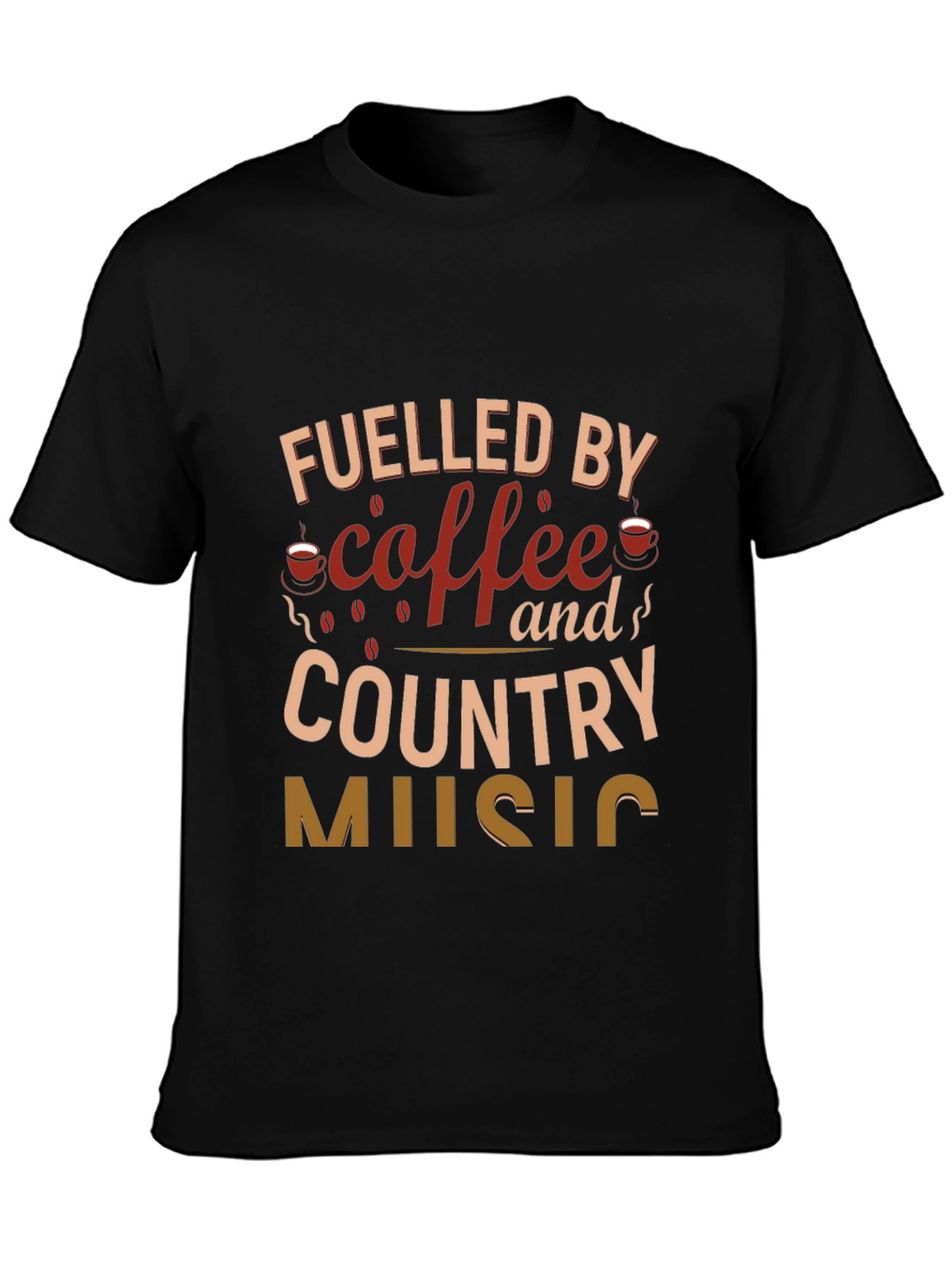 Coffee & Country Music Graphic Tee