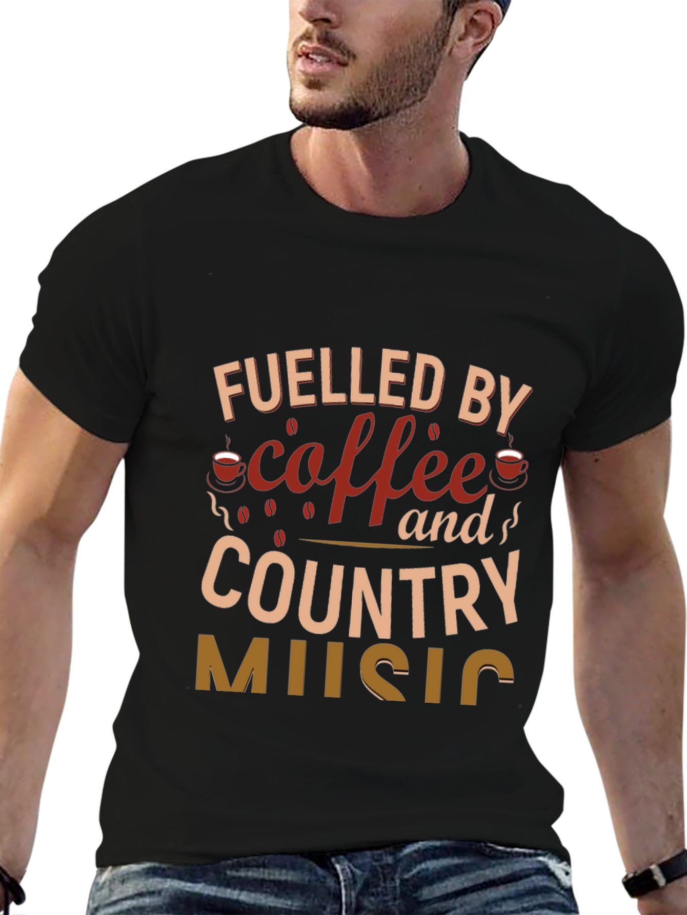 Coffee & Country Music Graphic Tee