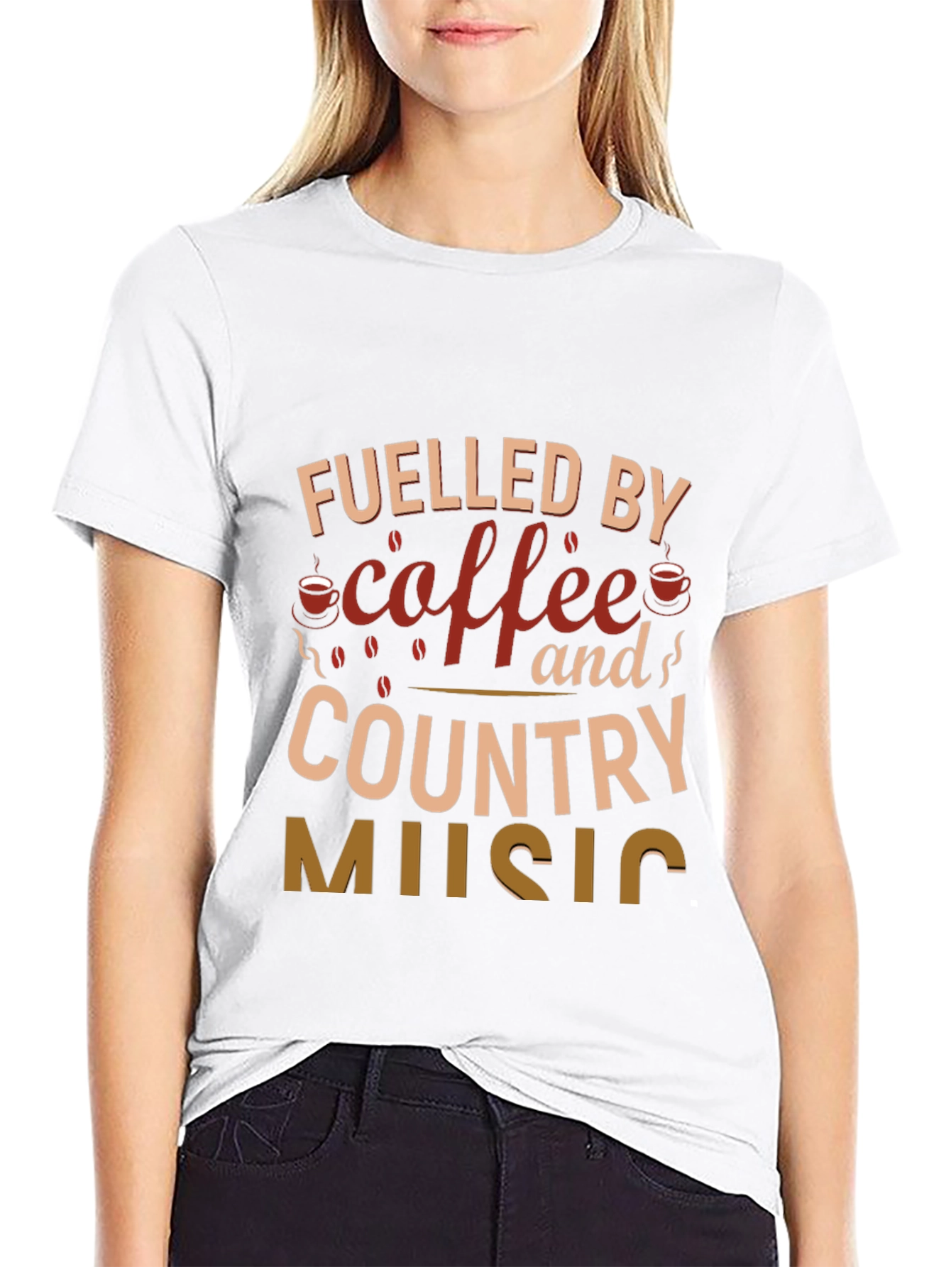 Coffee & Country Music Graphic Tee