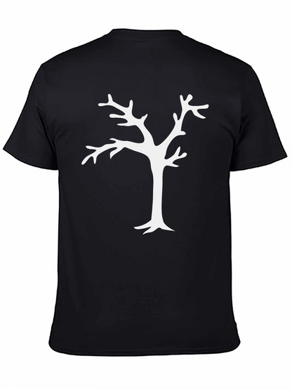 Minimalist Tree Graphic Black T-Shirt