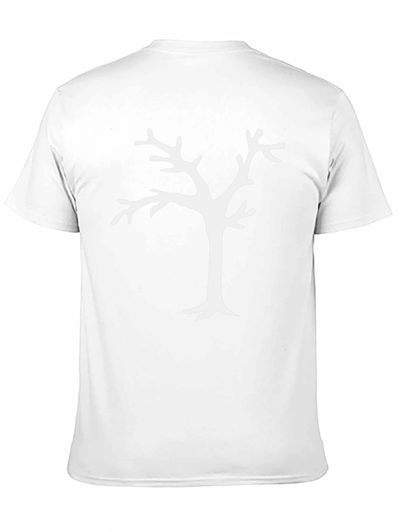 Minimalist Tree Graphic Black T-Shirt