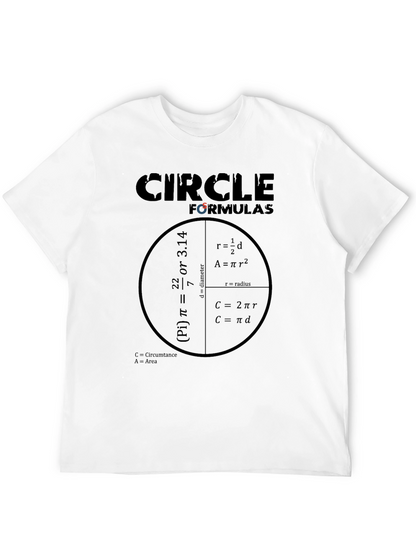 Circle Formulas T-Shirt - Math Equations Tee