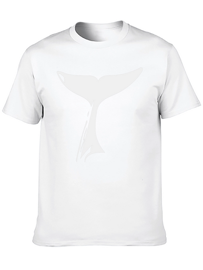 Whale Tail Graphic T-Shirt - Black