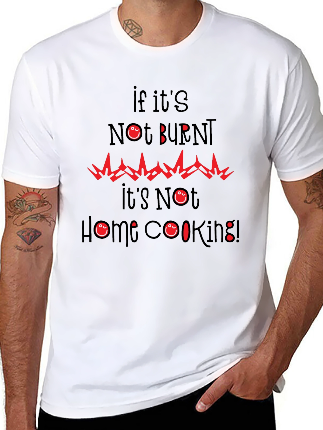 Funny Burnt Home Cooking Graphic Tee