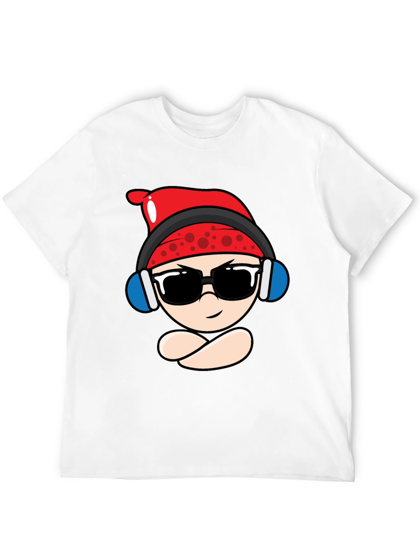 Cool Cartoon Character Black T-Shirt