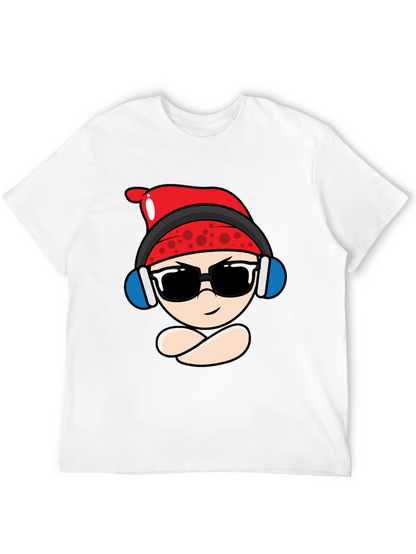 Cool Cartoon Character Black T-Shirt
