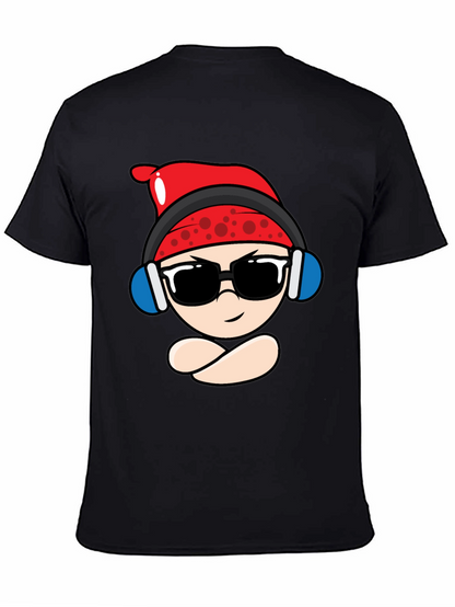 Cool Cartoon Character Black T-Shirt