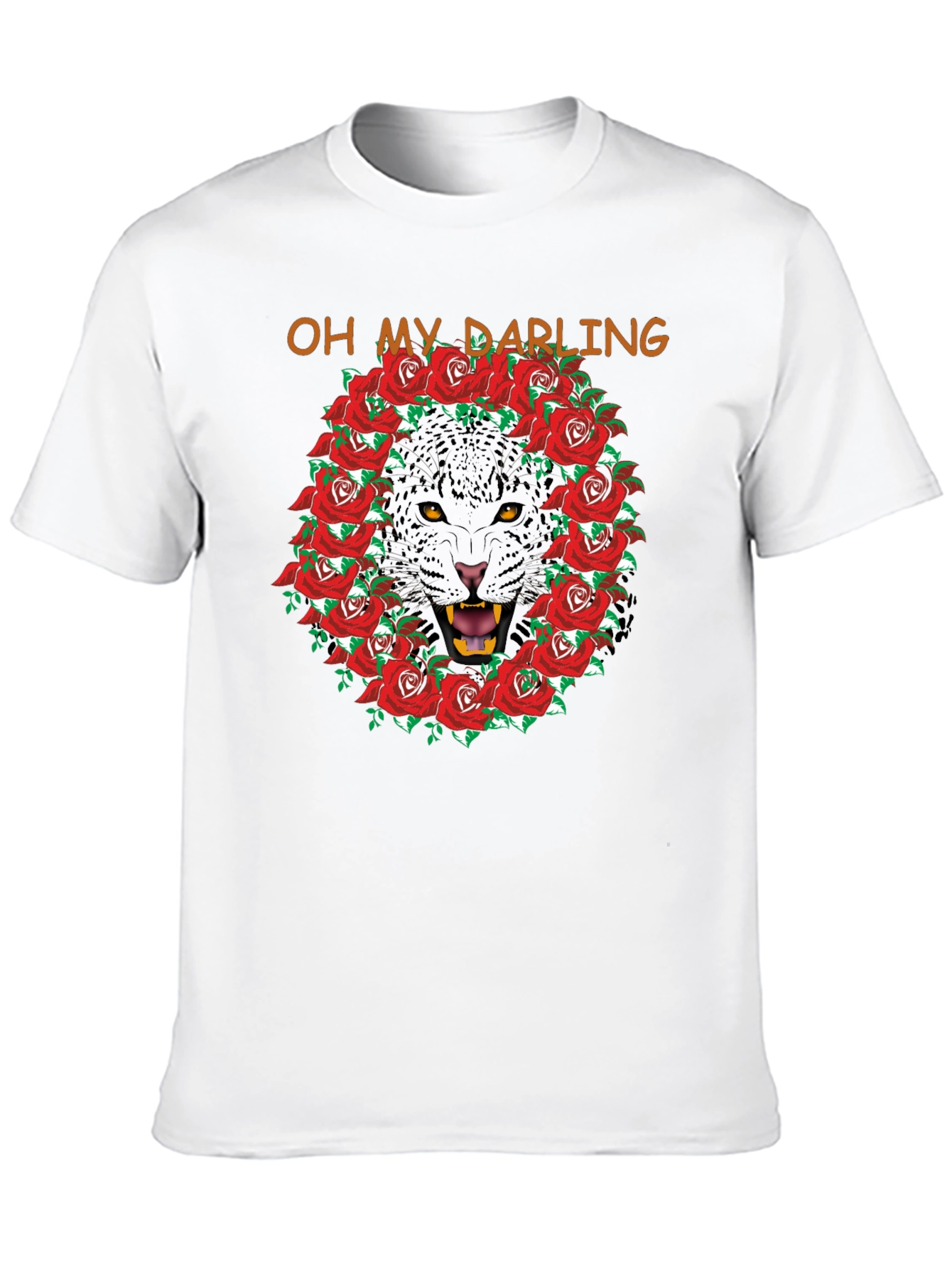 Oh My Darling Panther Rose Wreath T-Shirt
