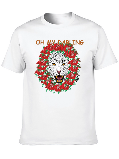 Oh My Darling Panther Rose Wreath T-Shirt