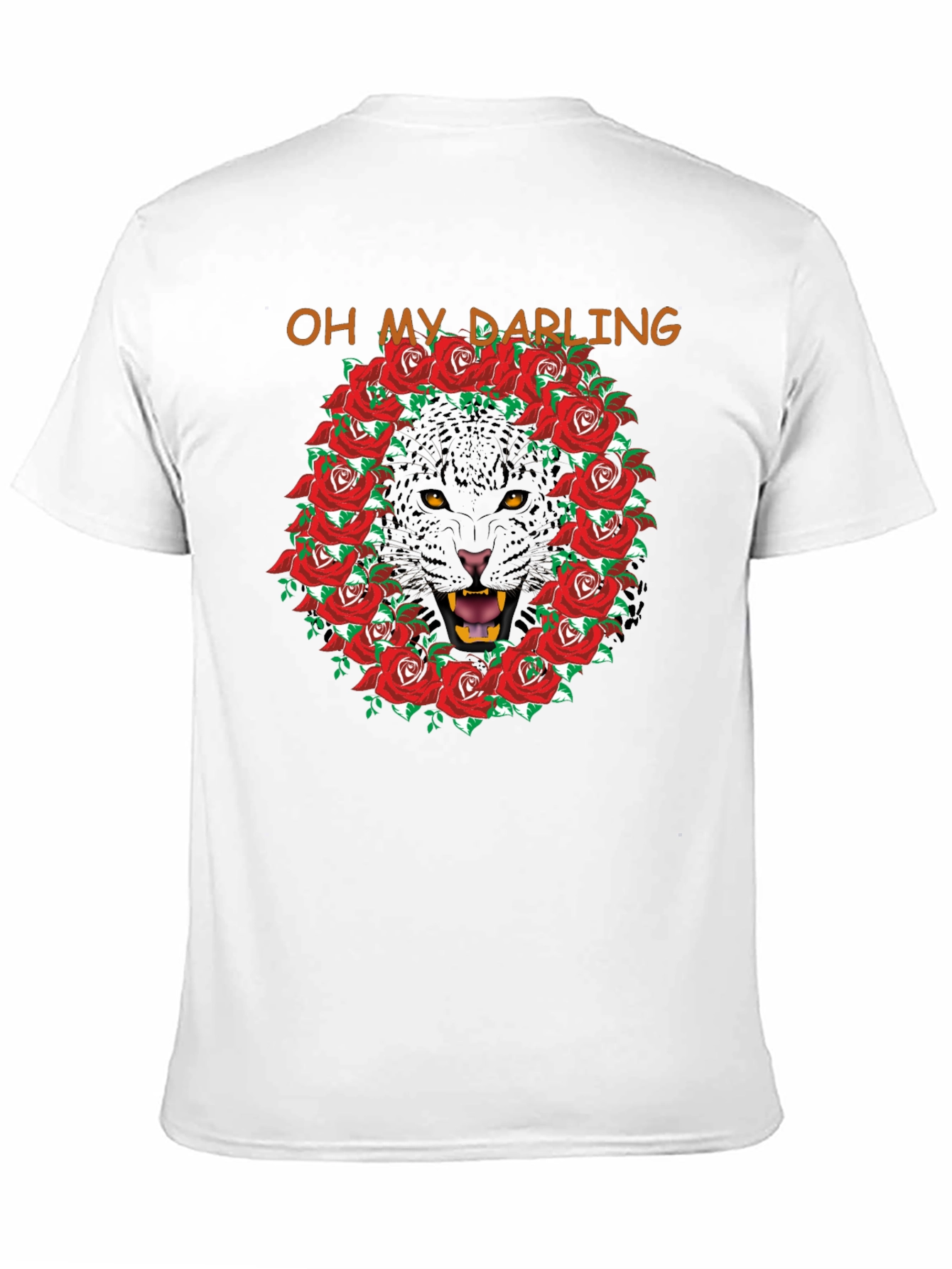 Oh My Darling Panther Rose Wreath T-Shirt