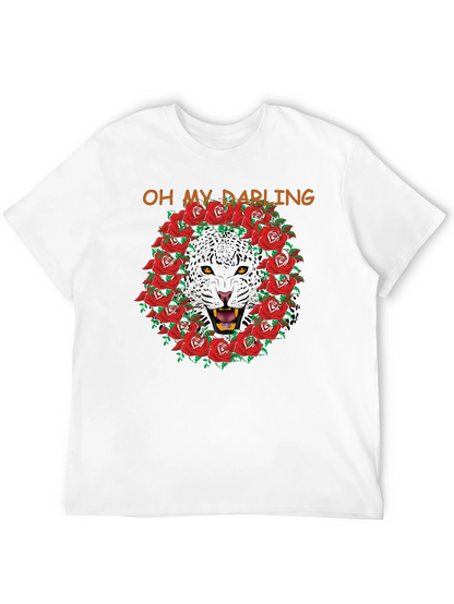 Oh My Darling Panther Rose Wreath T-Shirt