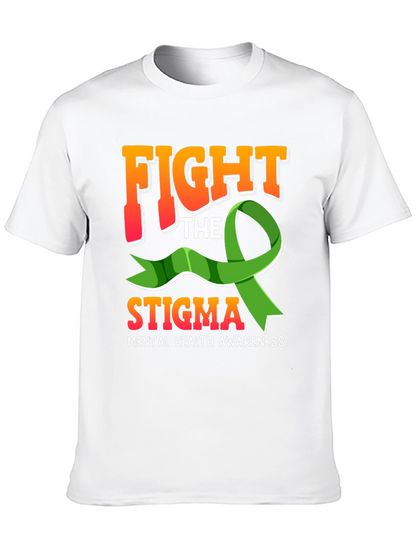 Fight The Stigma Mental Health Awareness Graphic Tee