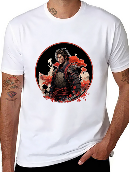 Samurai Warrior Graphic Black T-Shirt