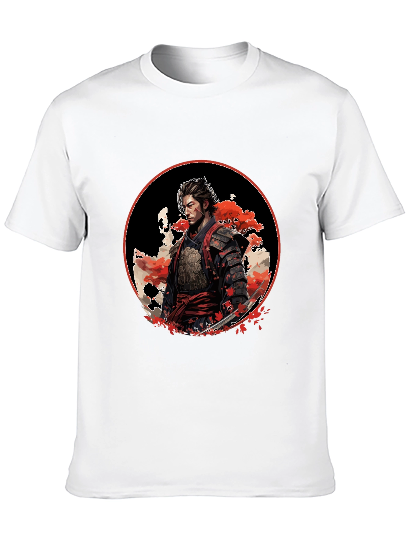 Samurai Warrior Graphic Black T-Shirt