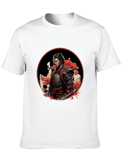 Samurai Warrior Graphic Black T-Shirt