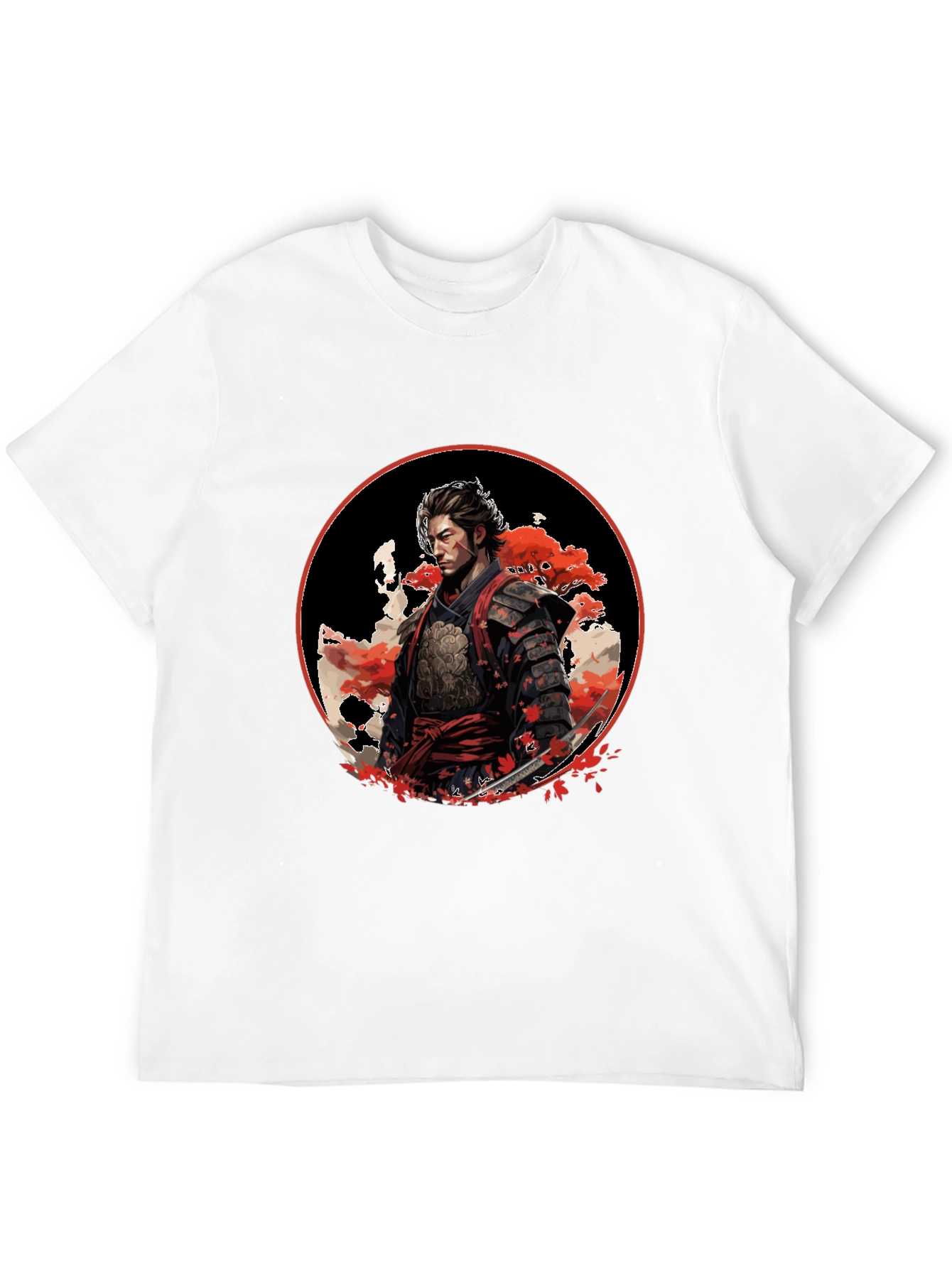 Samurai Warrior Graphic Black T-Shirt