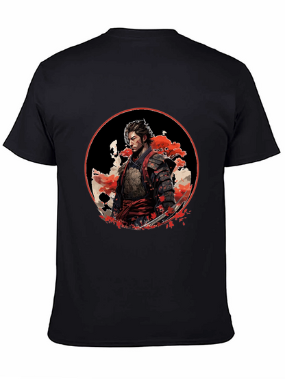 Samurai Warrior Graphic Black T-Shirt