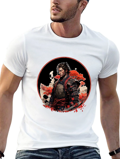 Samurai Warrior Graphic Black T-Shirt