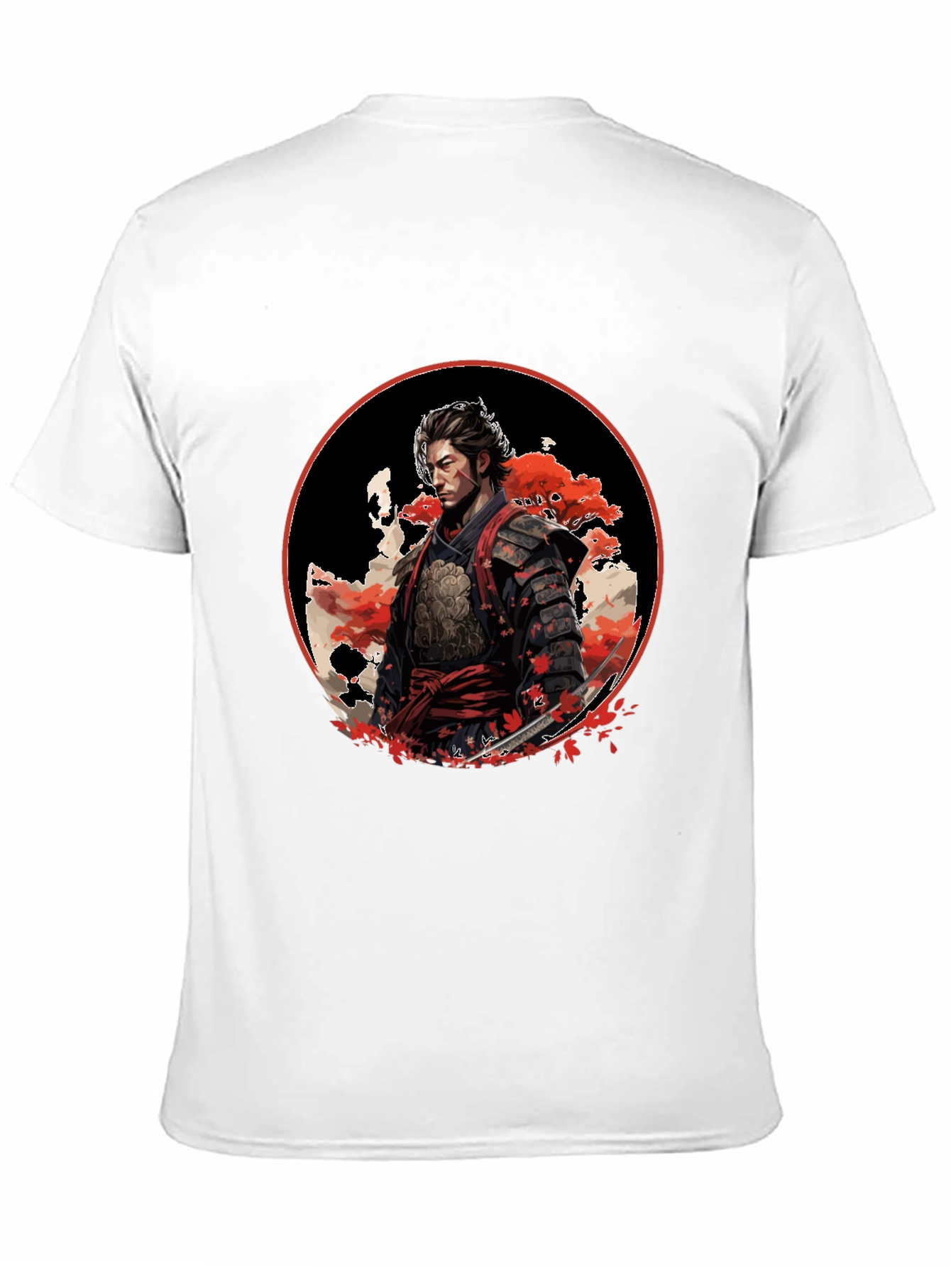 Samurai Warrior Graphic Black T-Shirt