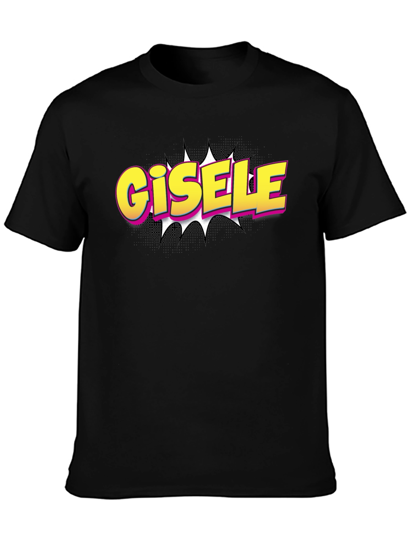 Gisele Comic Style T-Shirt - Black
