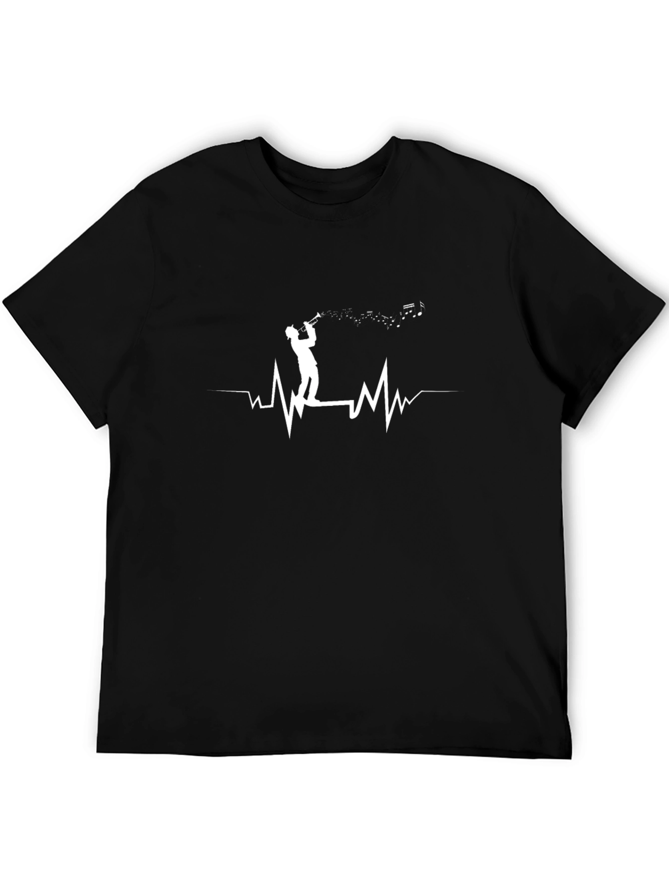 Music Heartbeat T-Shirt - Trumpet Player Design