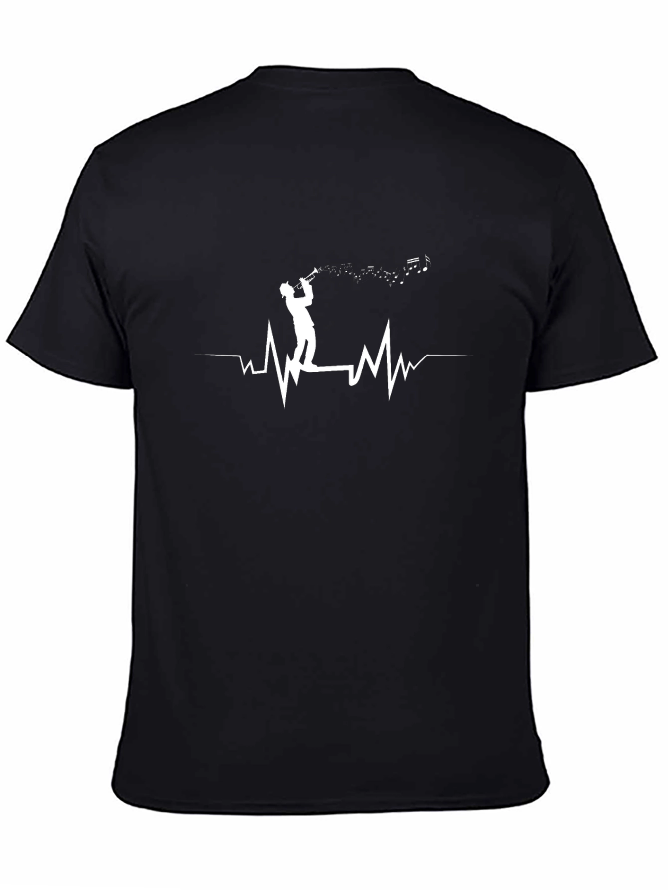 Music Heartbeat T-Shirt - Trumpet Player Design