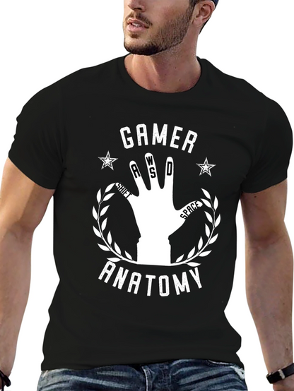 Gamer Anatomy T-Shirt - Gaming Hand Design
