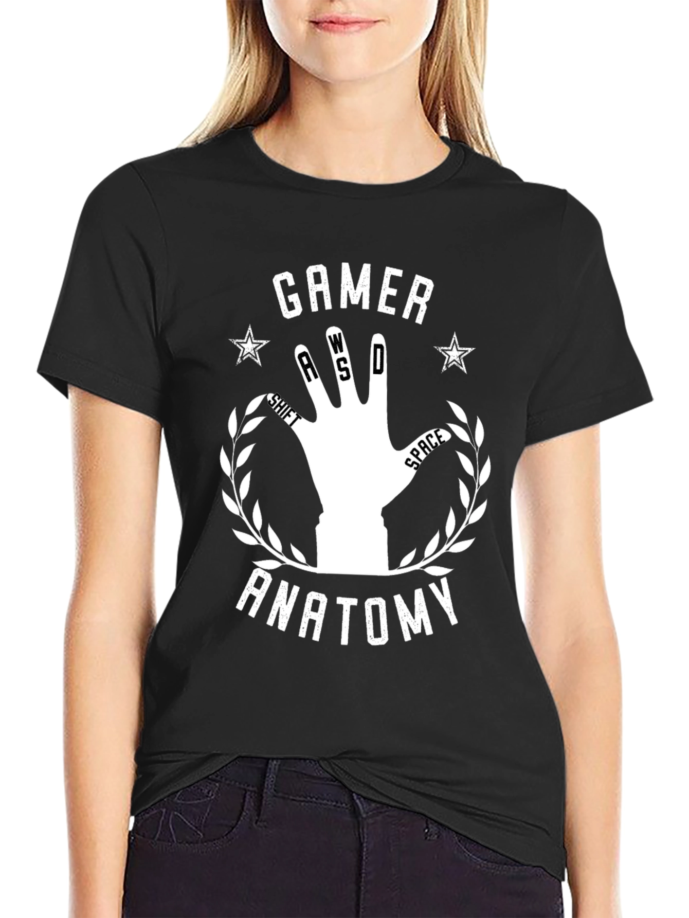 Gamer Anatomy T-Shirt - Gaming Hand Design