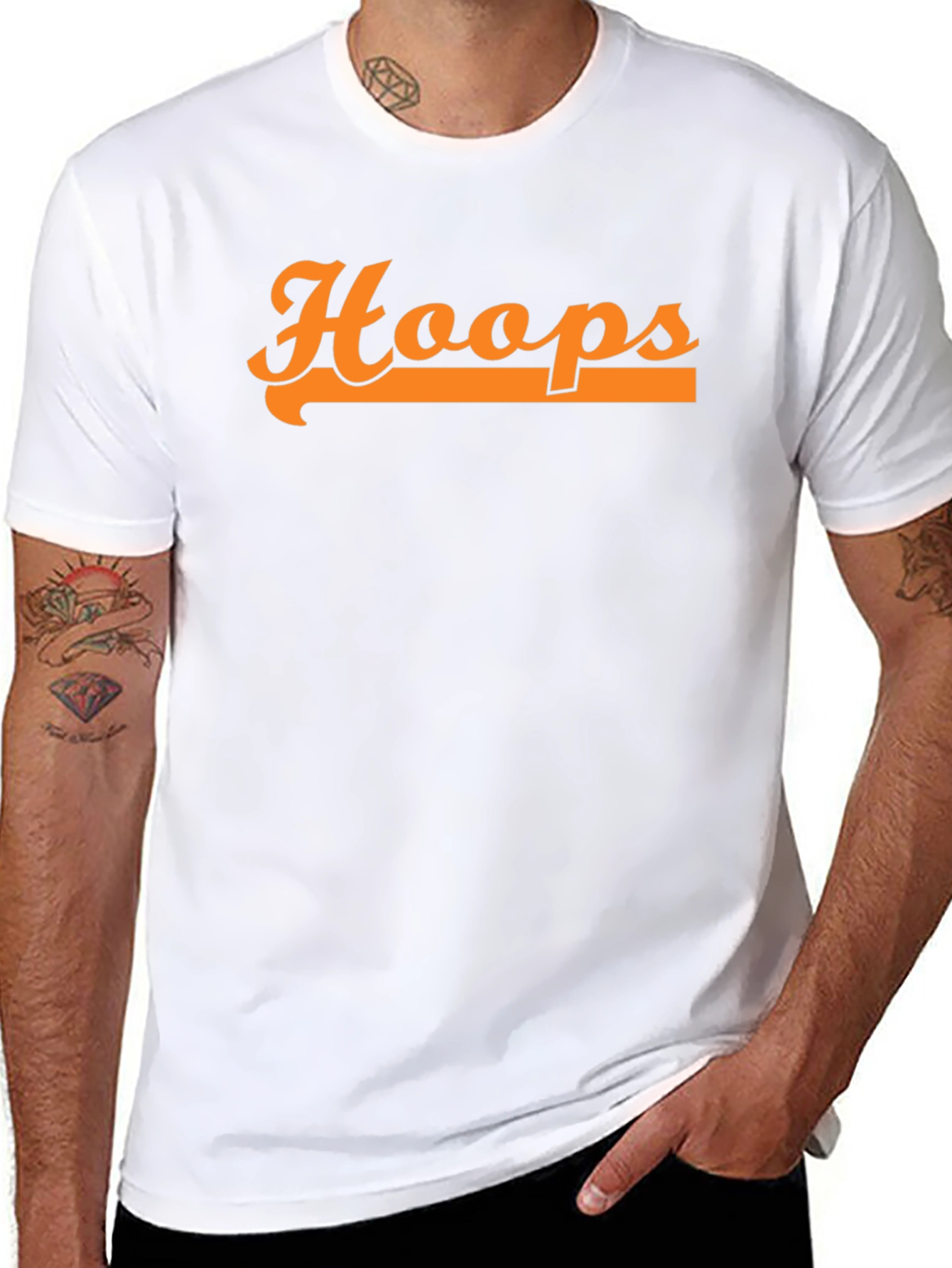 Hoops Graphic Tee - Retro Basketball T-Shirt