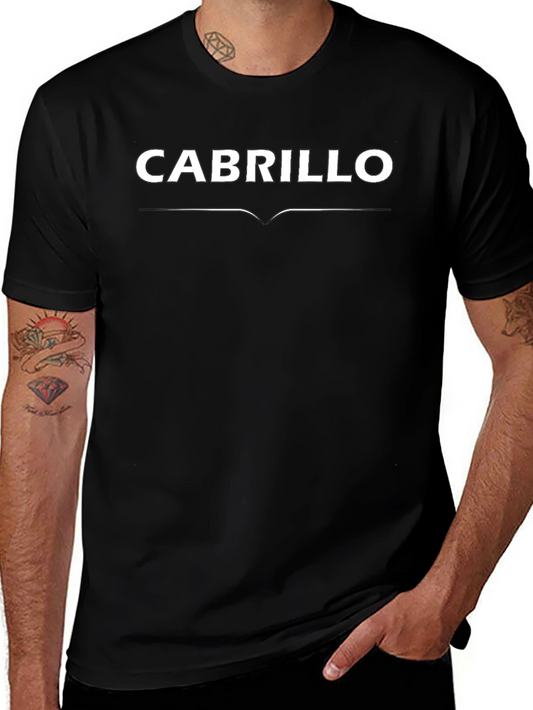 Cabrillo Text Graphic Black T-Shirt