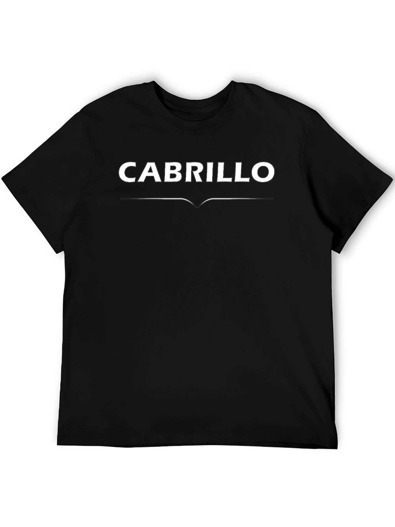 Cabrillo Text Graphic Black T-Shirt