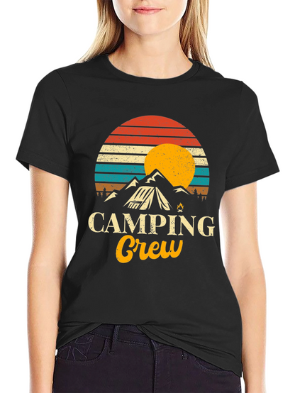 Camping Crew Retro Graphic Tee