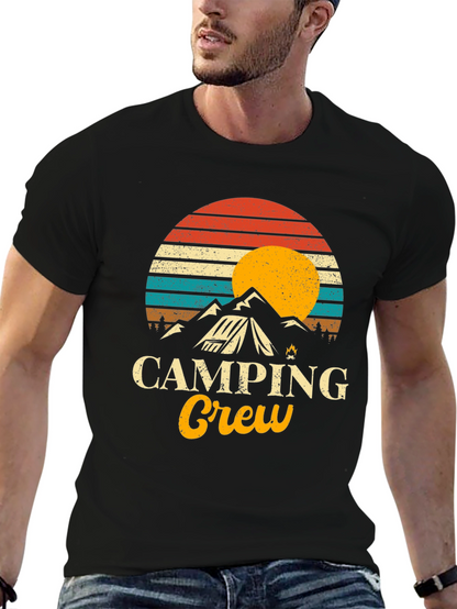 Camping Crew Retro Graphic Tee