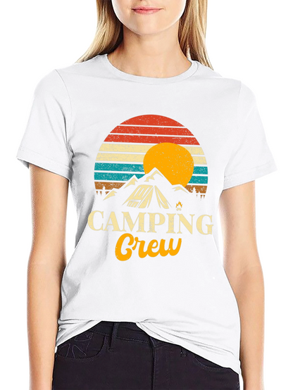 Camping Crew Retro Graphic Tee