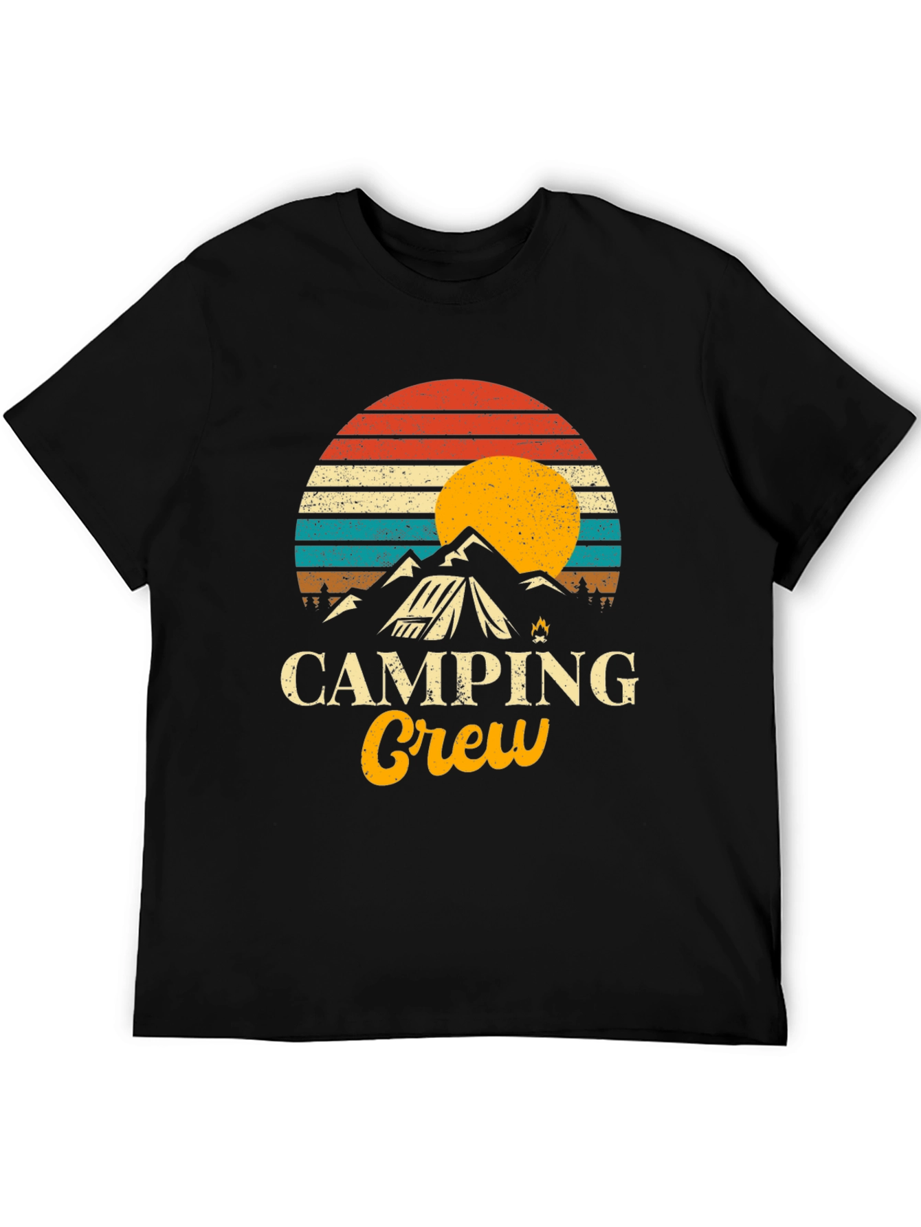 Camping Crew Retro Graphic Tee